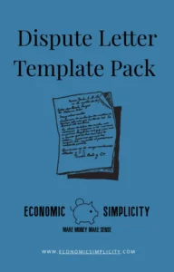 Dispute Letter Template Pack – credit dispute letter template