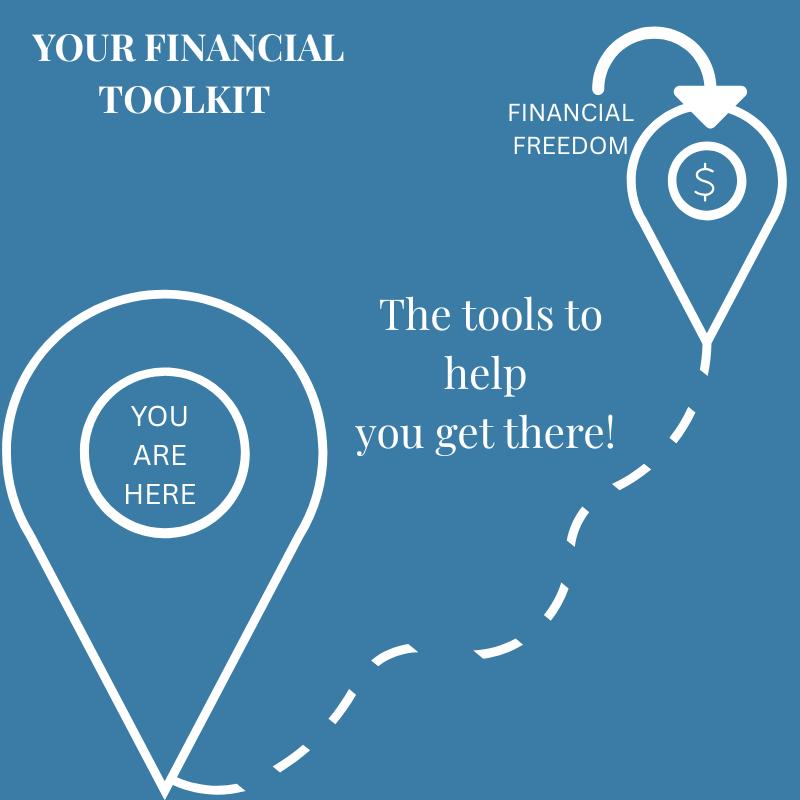Financial toolkit with roadmap to financial freedom with tools to help
