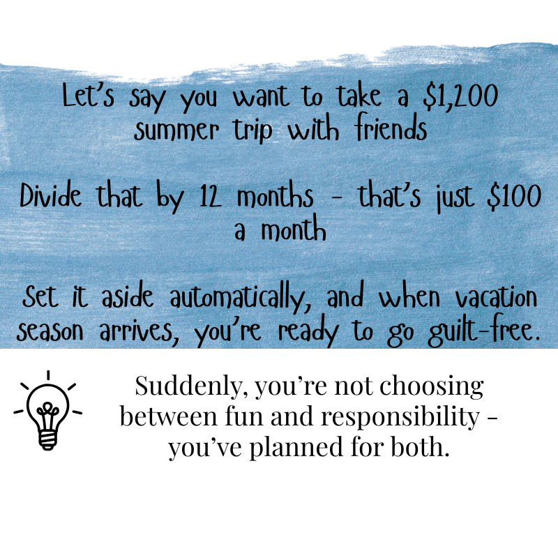 Summer vacation saving
