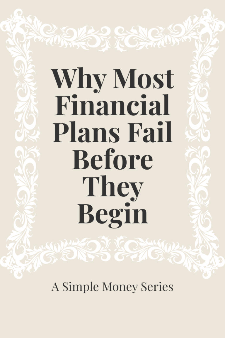 Why most financial plans fail before they begin