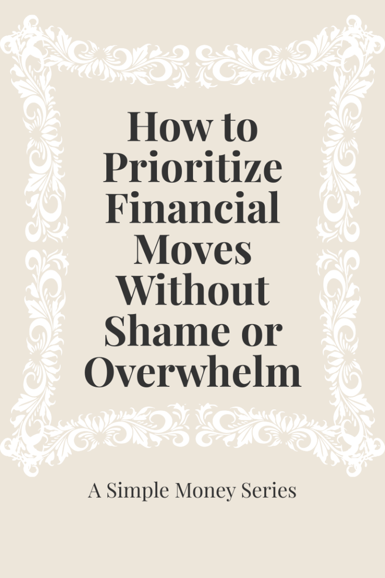 how to prioritize finances